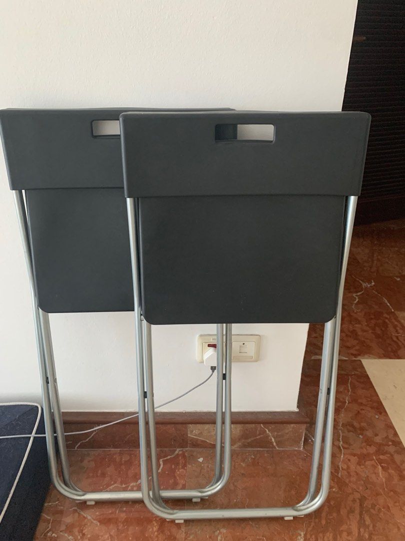 2x Ikea GUNDE folding chairs., Furniture & Home Living, Furniture ...