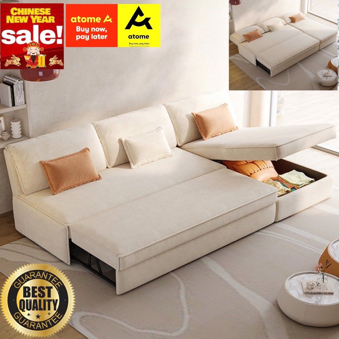 200 Cm Sofa Bed Baci Living Room