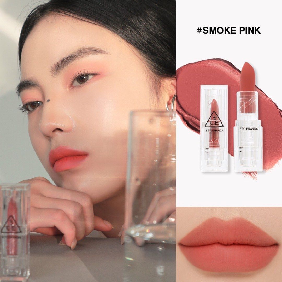3CE Smoke Pink lipstick Beauty Personal Care Face Makeup on