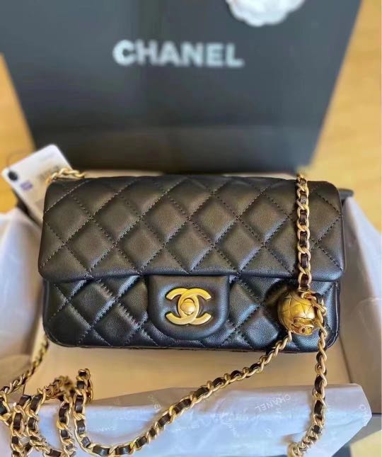 Chanel gold ball bag online
