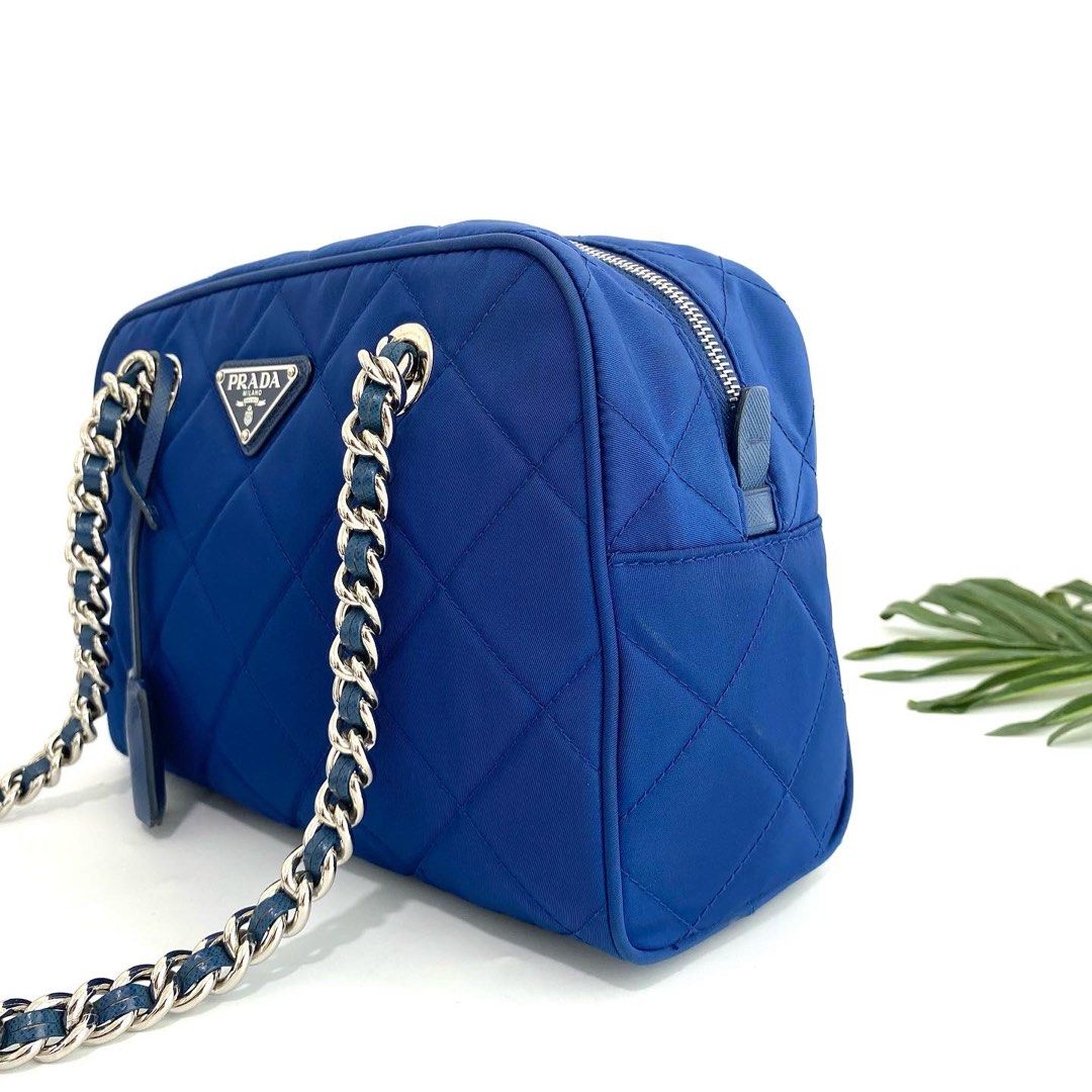 Prada royal sales blue bag