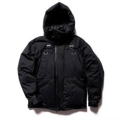 日本預訂FCRB real Bristol down bench parka logo 拼色户外機能羽絨