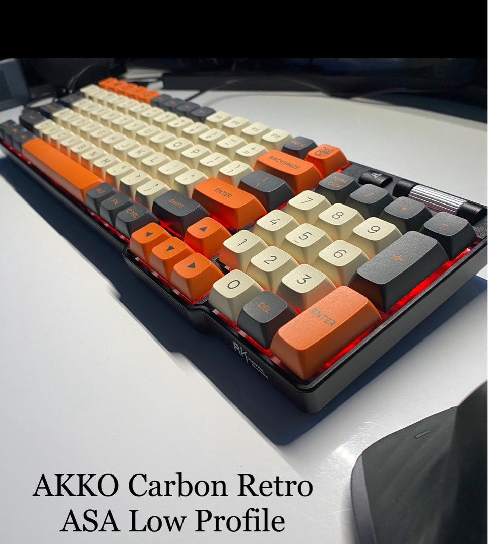 Akko Keycap Set Carbon Retro, Computers & Tech, Parts & Accessories ...