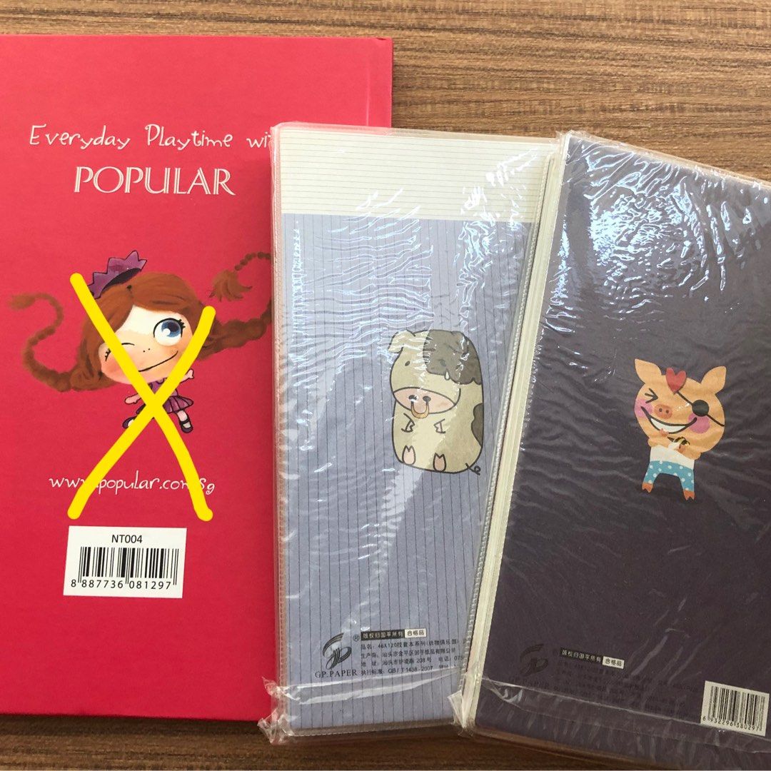 Assorted Notebooks (Category: Stationery & School Supplies) located in Singapore. Submitted by cheerycakes (Listing ID 1105205375, Image 2). Description: Assorted Notebooks (Lined and Decorative pages) Brand new, never used before and in very good condition. Cute design and cover, suitable as gifts, journaling, school supply and more! $1.00 each, free mailing only Not accepting meet-ups unless purchasing more than one item ✅ Bank transfer or PayN