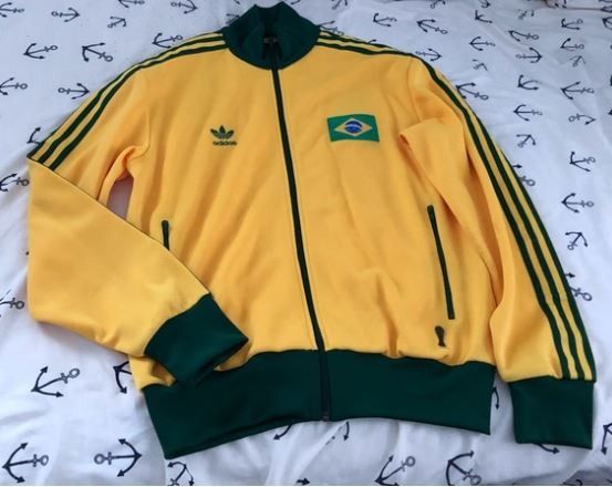 Adidas brazil track jacket sales