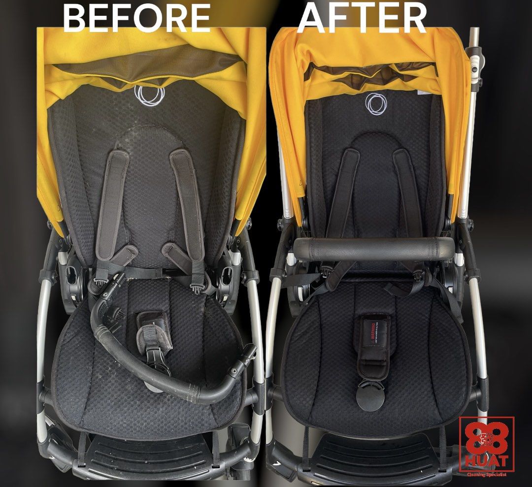 Steam clean pram top