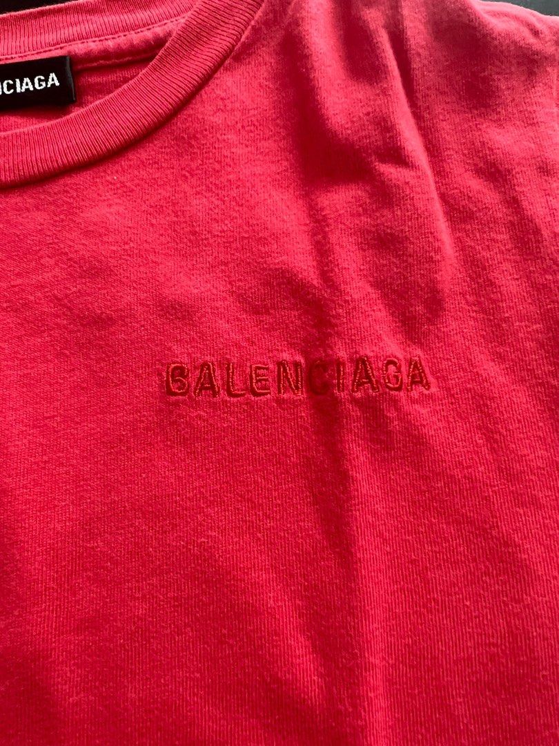 Balenciaga Kids Tee Size 2 Red Shirt Logo Babies Kids Babies