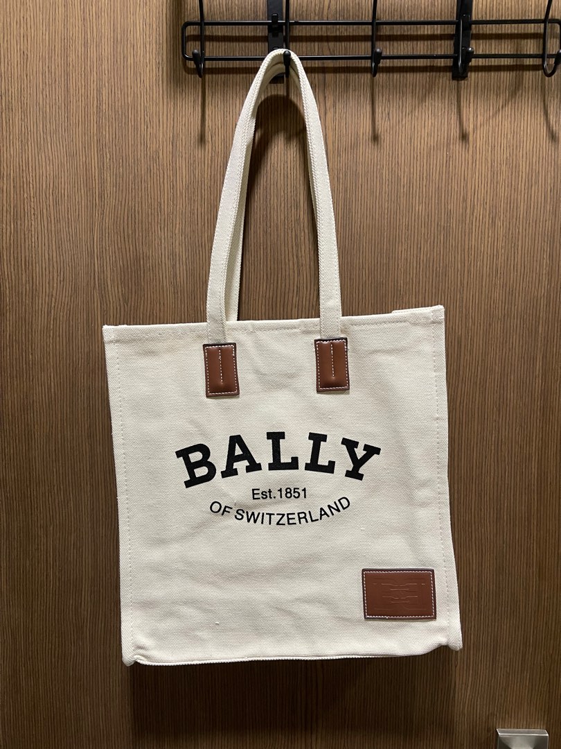 BALLY Canvas Tote Bag, Women's Fashion, Bags & Wallets, Tote Bags on ...