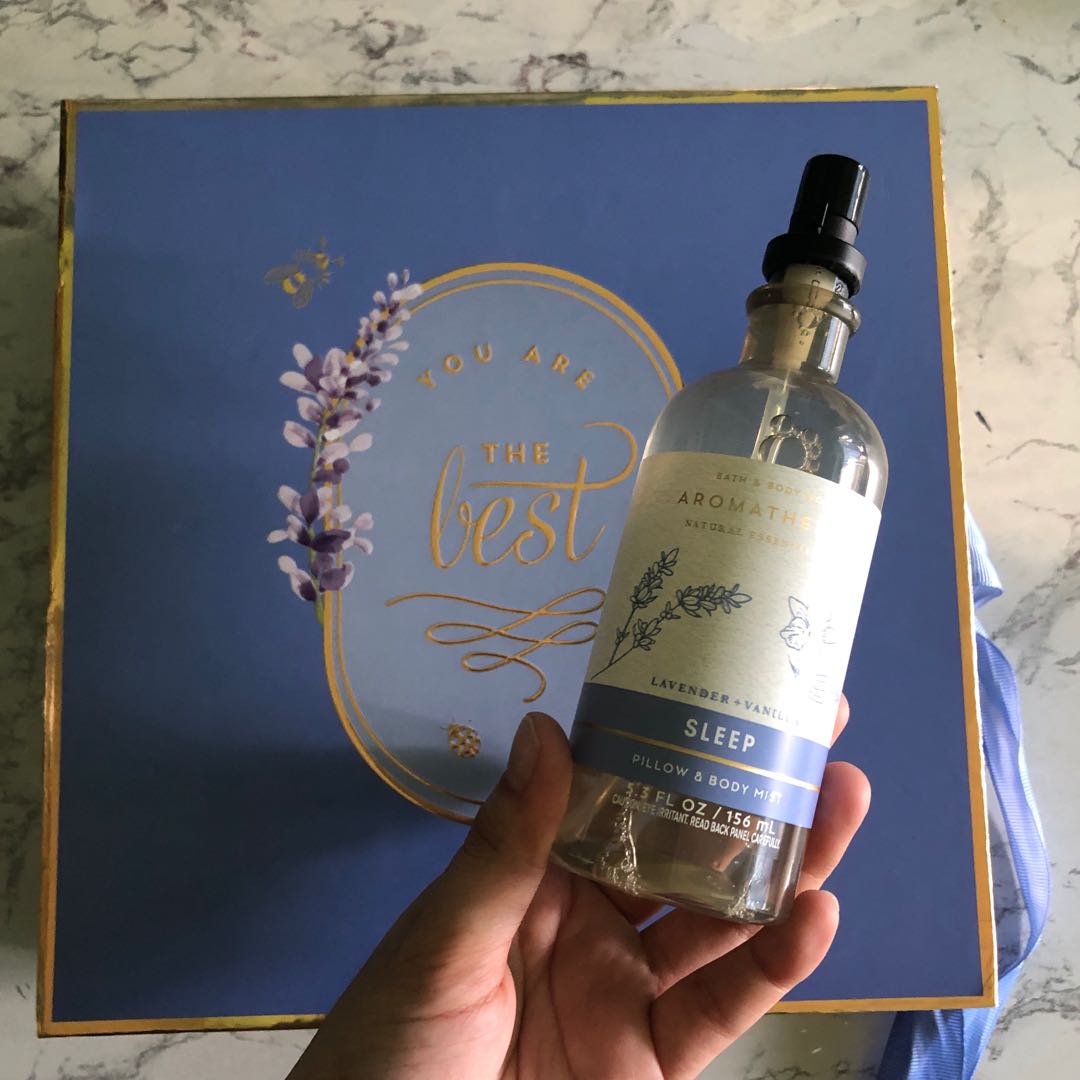 Bath and Body Works Body Mist&Pillow Mist Lavender Vanilla free Box