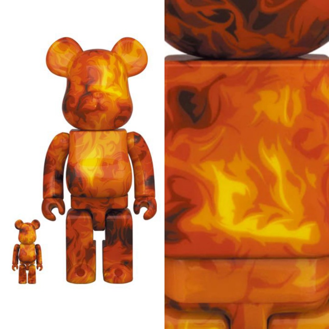 Bearbrick SSUR Fire 400%+100%, Hobbies & Toys, Toys & Games on