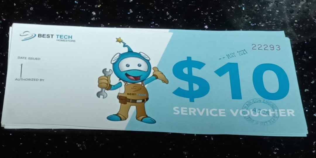 BEST TECH service vouchers, Tickets & Vouchers, Vouchers on Carousell