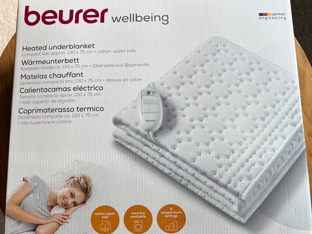 Beurer 電暖毯UB30, 家庭電器, 冷氣機及暖風機- Carousell