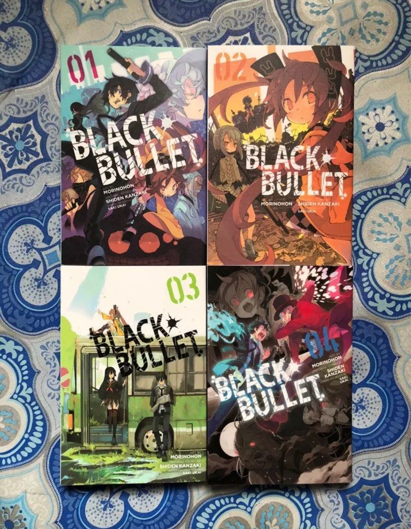 manga: Black Bullet vol.1~4 Complete Set Japan