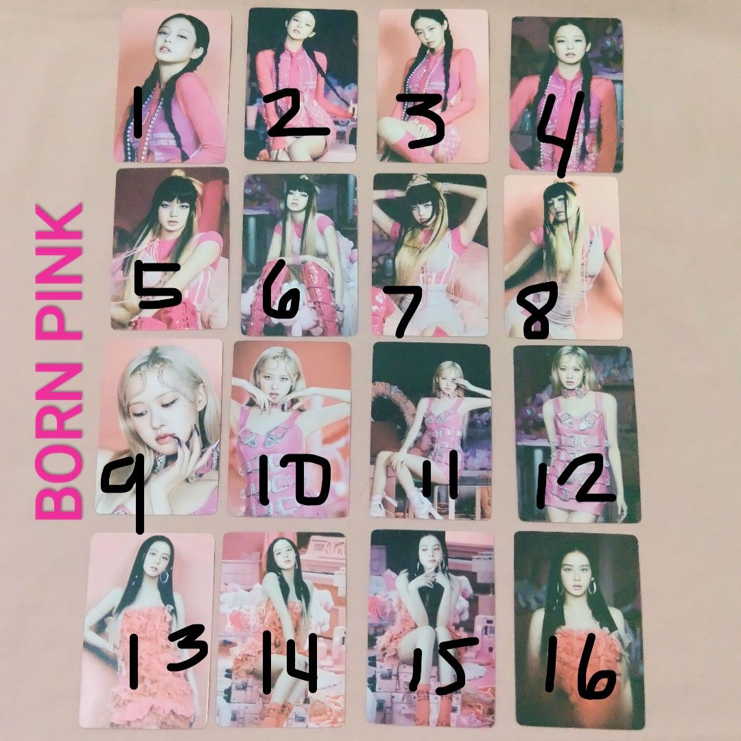 BlackPink Born Pink Photo Cards / Lomo Cards ‼️WITH FREE TOP LOADER