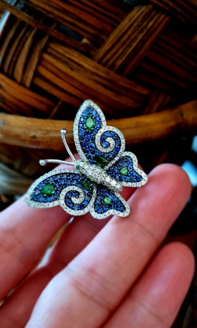 Sapphire butterfly ring outlet