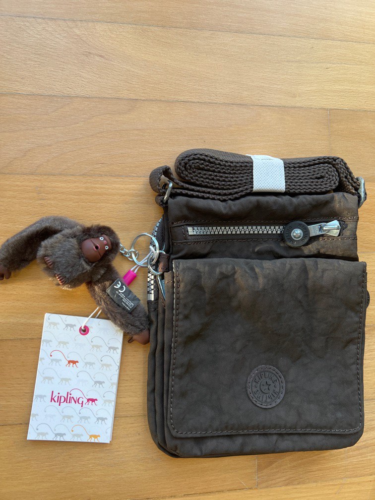 Brand new! KIPLING brown cross body bag, Women's Fashion, Bags