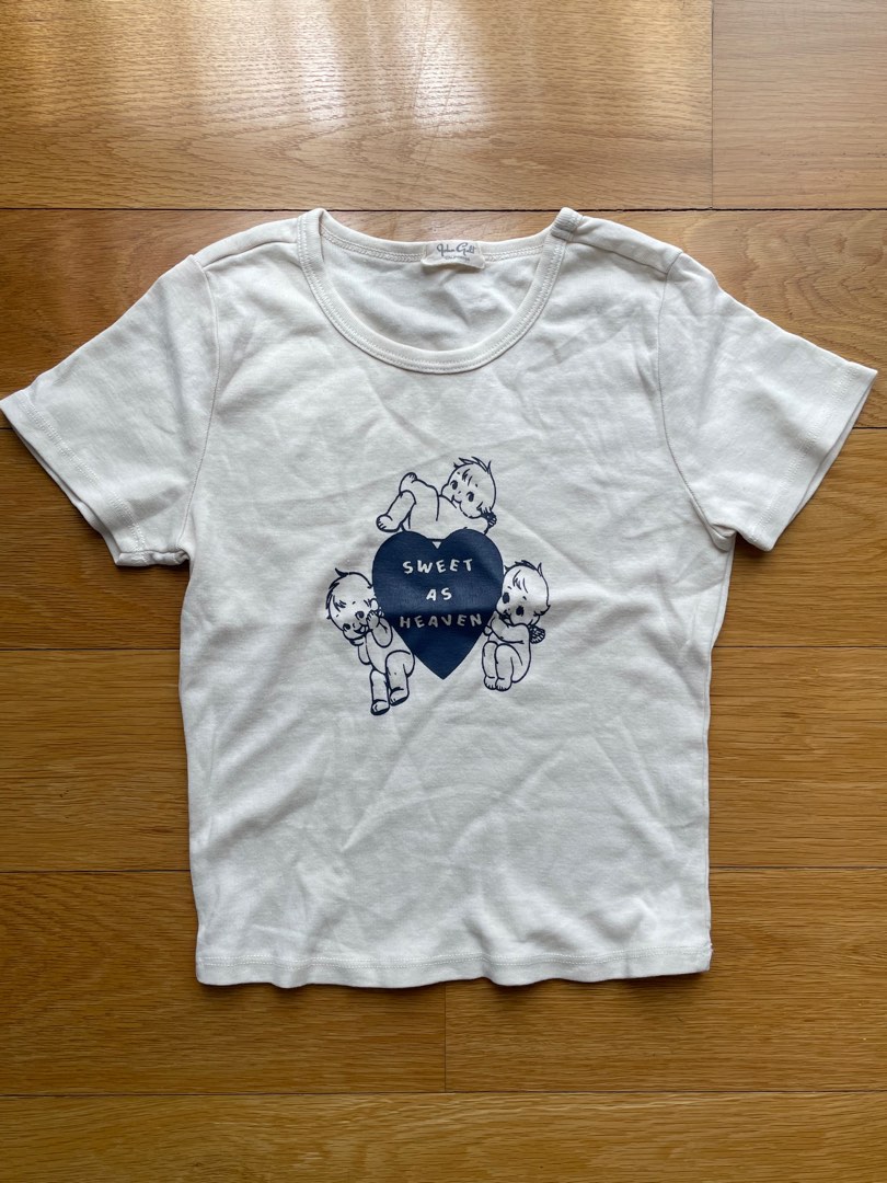 Title: brandy melville sweet as heaven top, Women's Fashion, Tops, Shirts ...