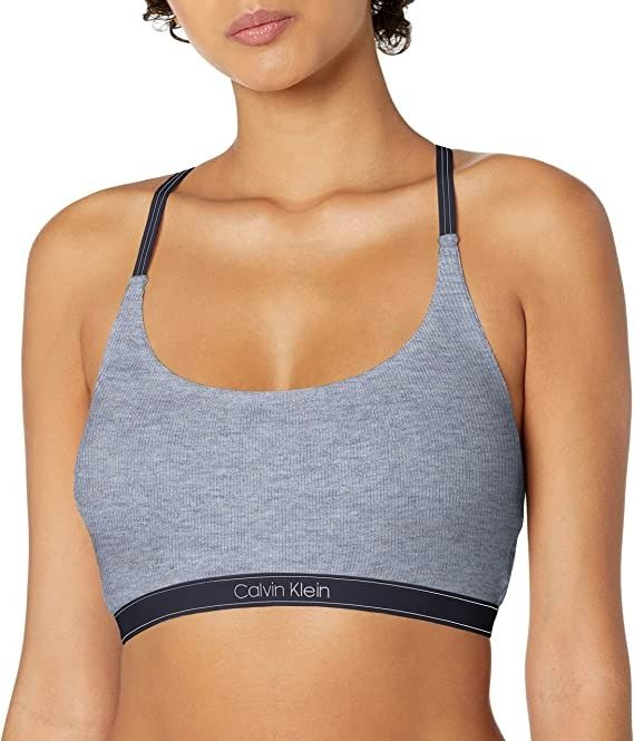 Calvin Klein Women's Pure Ribbed Natural Lift Unlined Bralette