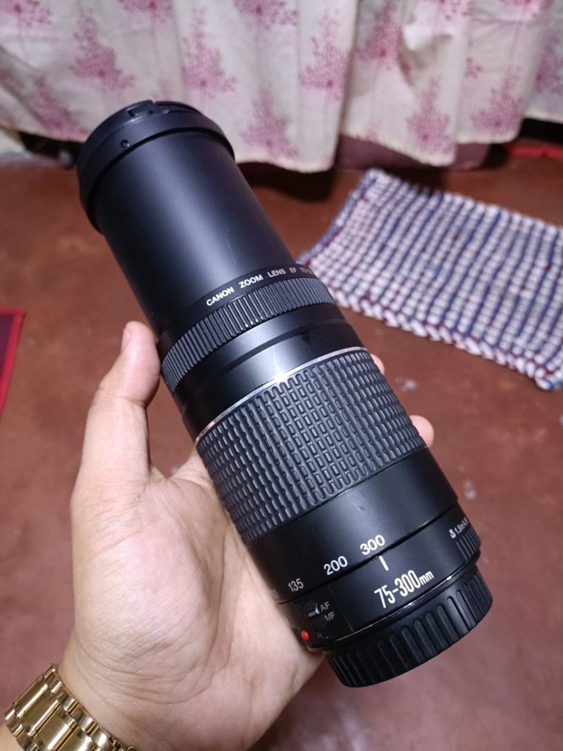 Canon 75 300mm Telephoto Zoom Lens Good Condition Photography Lens Kits On Carousell