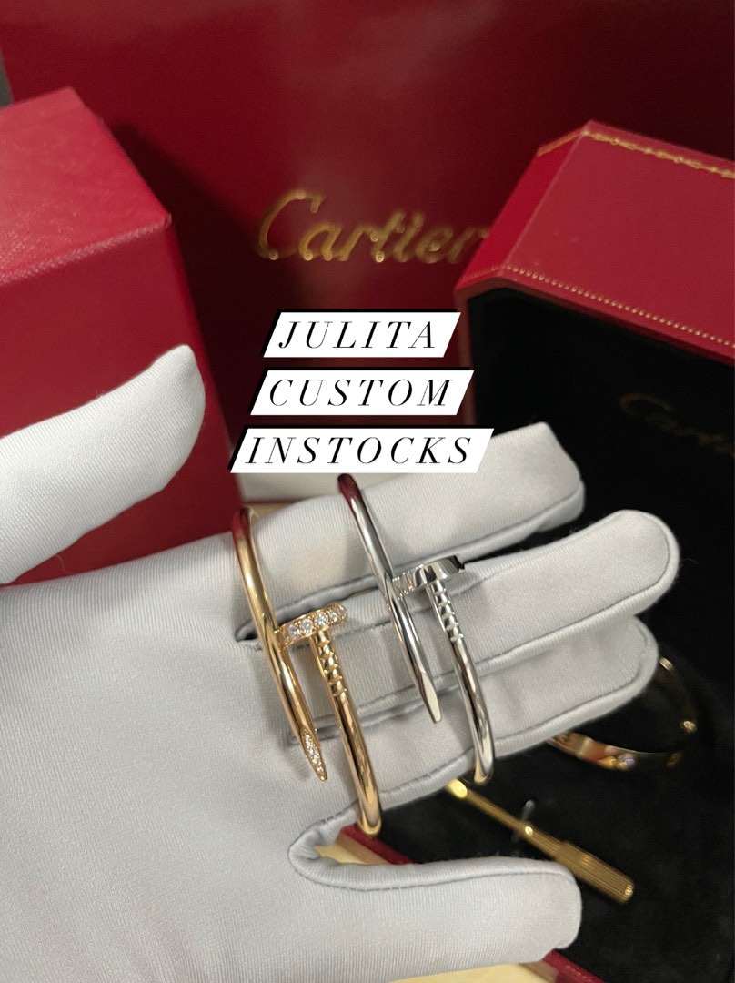 Cartier JUC Bracelets diamonds, Women's Fashion, Jewelry & Organisers, Bracelets on Carousell