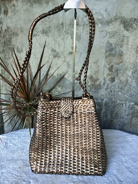 Cem woven leather best sale purse