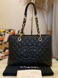 Chanel GST Black Caviar Shopping Tote #17 ( bag + holo + DB + Entrupy Certificate ) NETT
