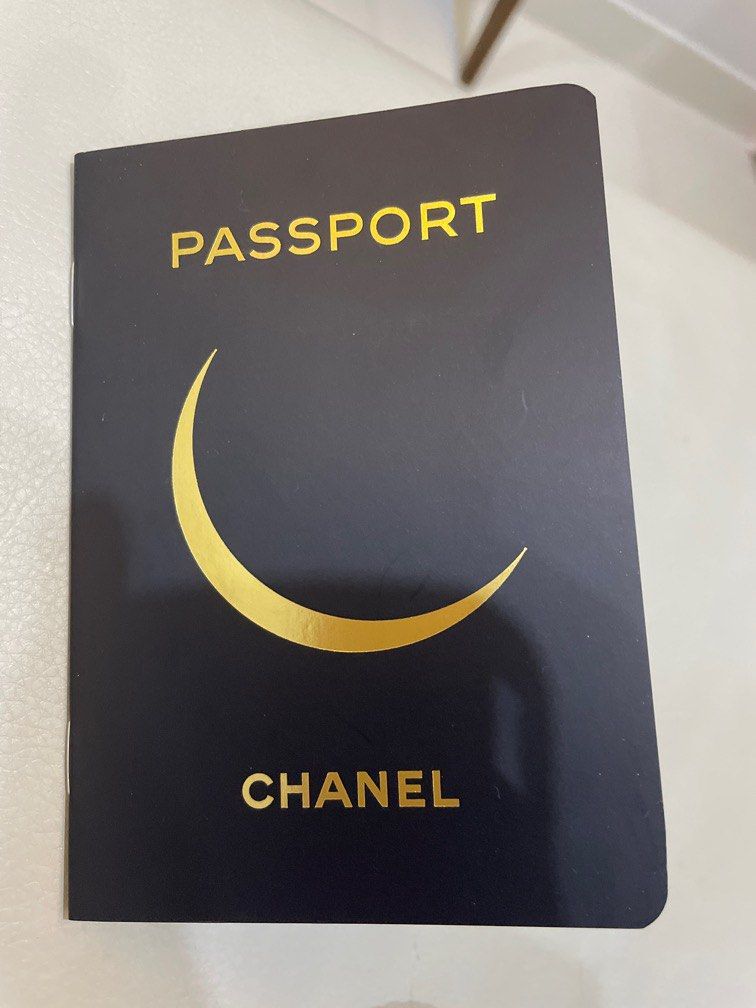 Chanel passport with 2 Chanel stickers, Hobbies & Toys, Stationery