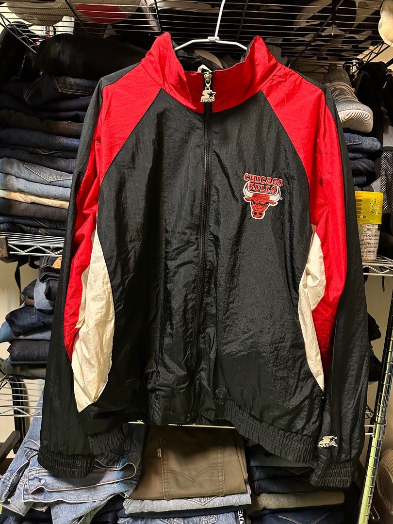 Chicago Bulls Windbreaker Jacket size Xl, 他的時尚, 外套及戶外衣服