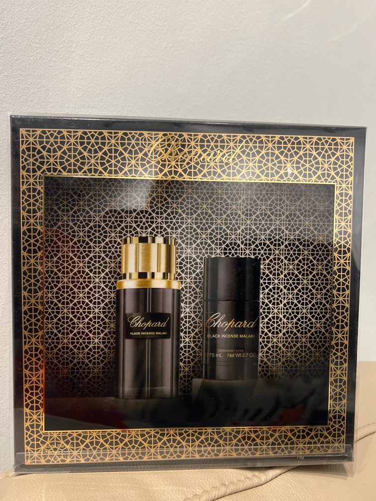 Chopard Black Incense Malaki Set, Beauty & Personal Care, Fragrance ...