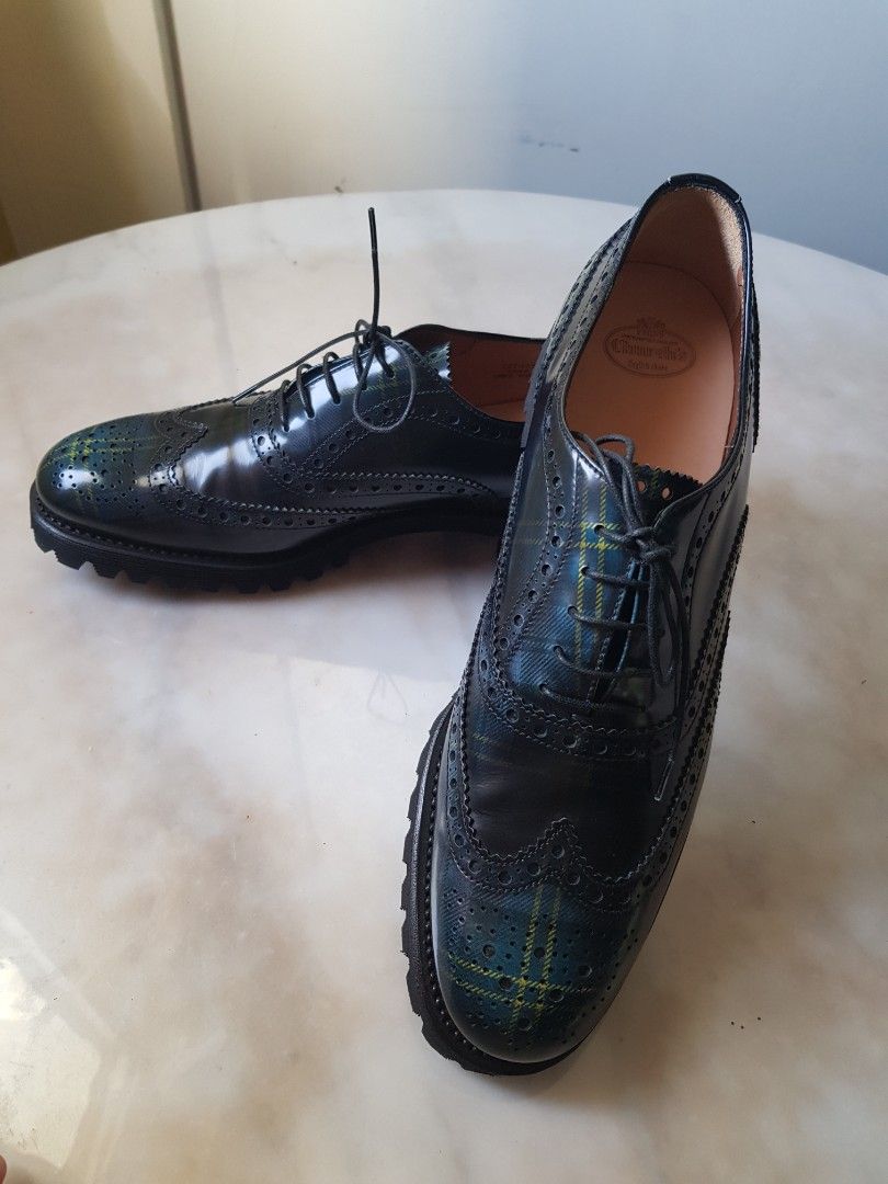 Church s Tartan Design Women s Brogues Size EU 40