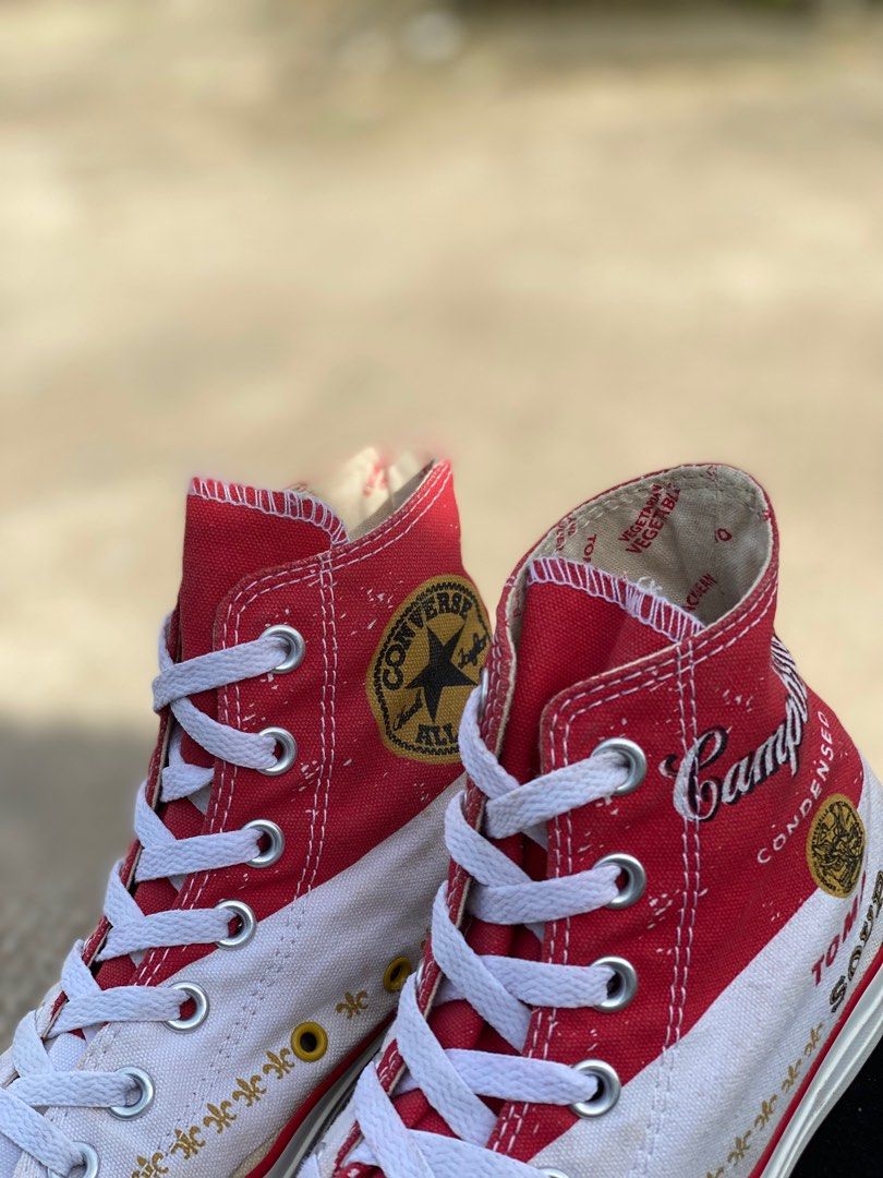 CONVERSE X ANDY WARHOL TOMATO SOUP, Fesyen Wanita, Sepatu di Carousell