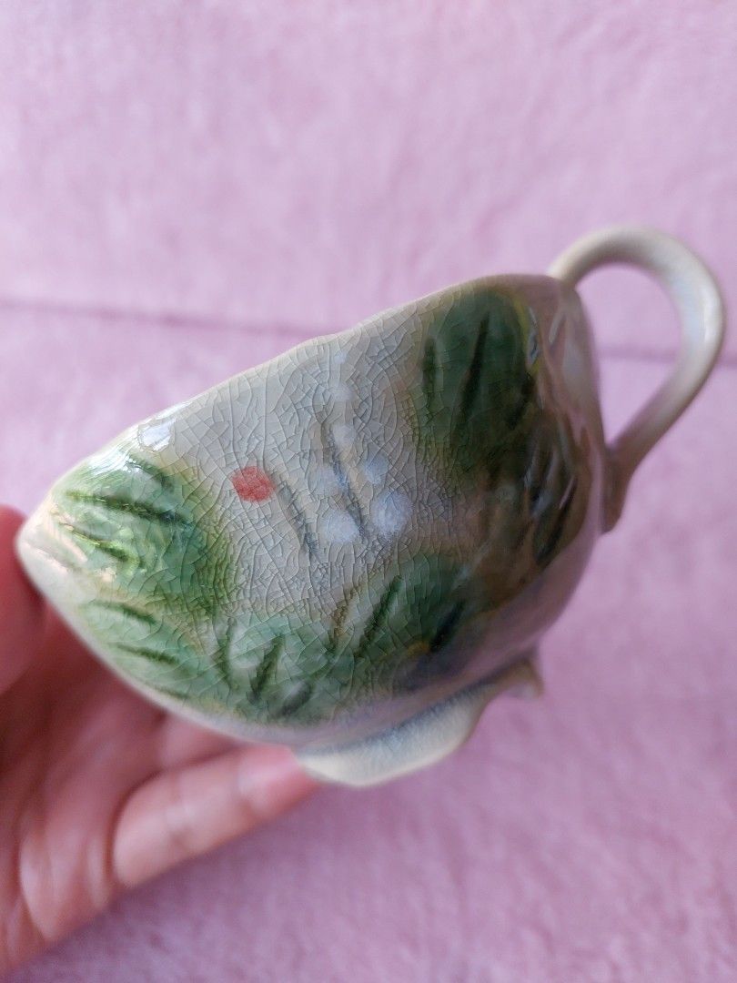 Crackled Cups Set (Category: Coffee & Tea Tableware) located in Talisay. Submitted by enavnai13 (Listing ID 1199704199, Image 3). Description: Crackled Cups 2 pcs available Green Blue Both same size Please swipe to see item measurements 125 each + SF #CVTavailable #japansurplusph #stonewareph #stoneware #ceramics #mugs #cups #plates #japanstoneware #japanstoneware #japanceramic #japansurplus #coffeelovers #coffeelover.