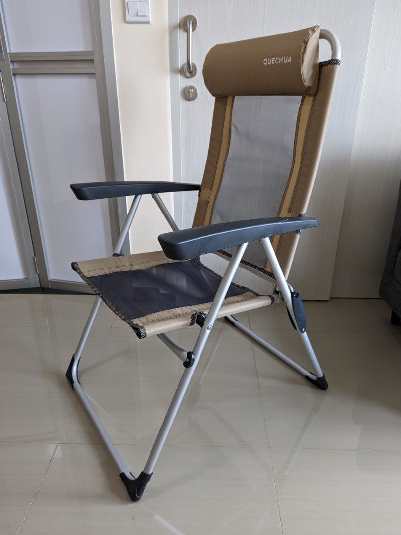 Decathlon Folding Reclining Camping Chair, Furniture & Home Living