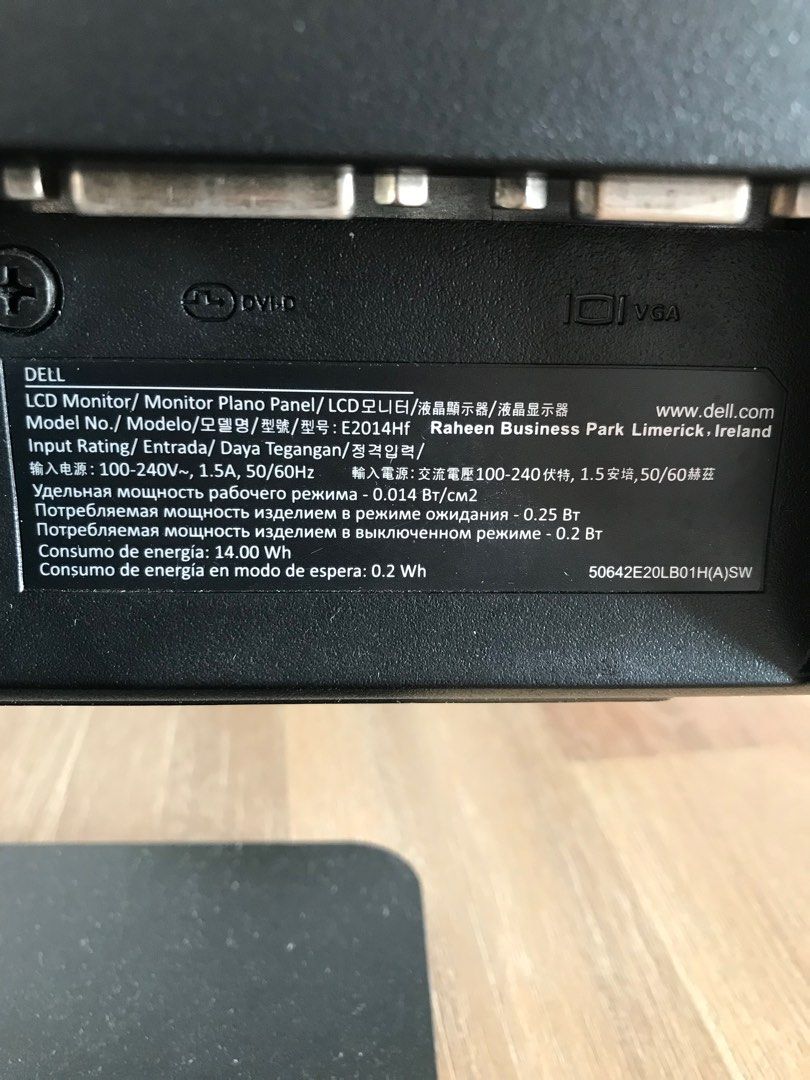 Dell E2014Hf LCD Monitor, Computers & Tech, Desktops on Carousell