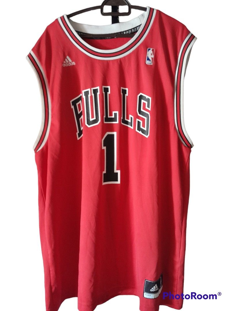 Derrick Rose Adidas Chicago Los Bulls Swingman Basketball Jersey Large