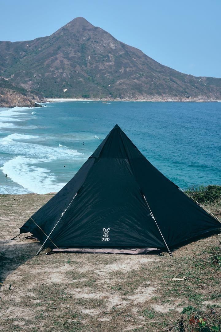 DOD One Pole Tent S Black 三人黑色金字塔營T3-44-BK, 運動產品, 行山