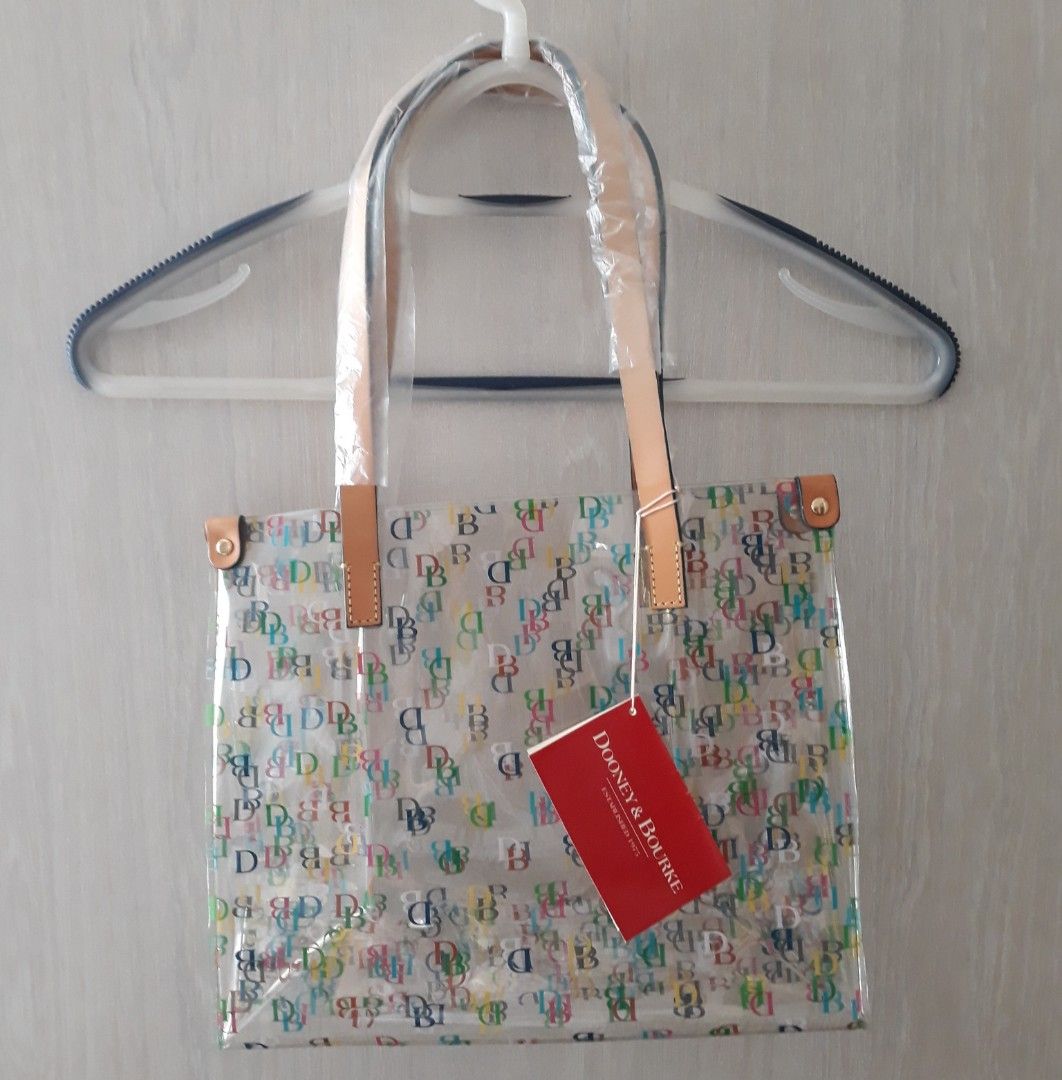 Dooney and bourke outlet clear plastic tote