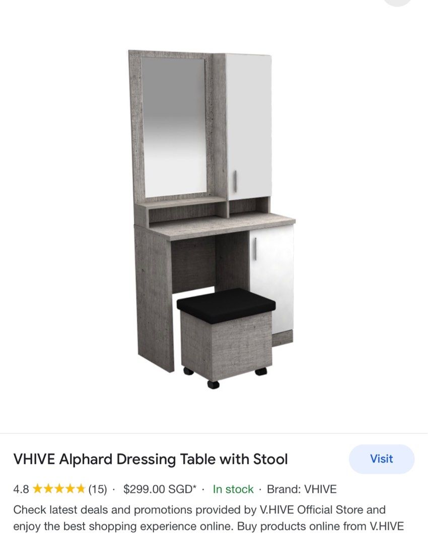 Vhive clearance dressing table