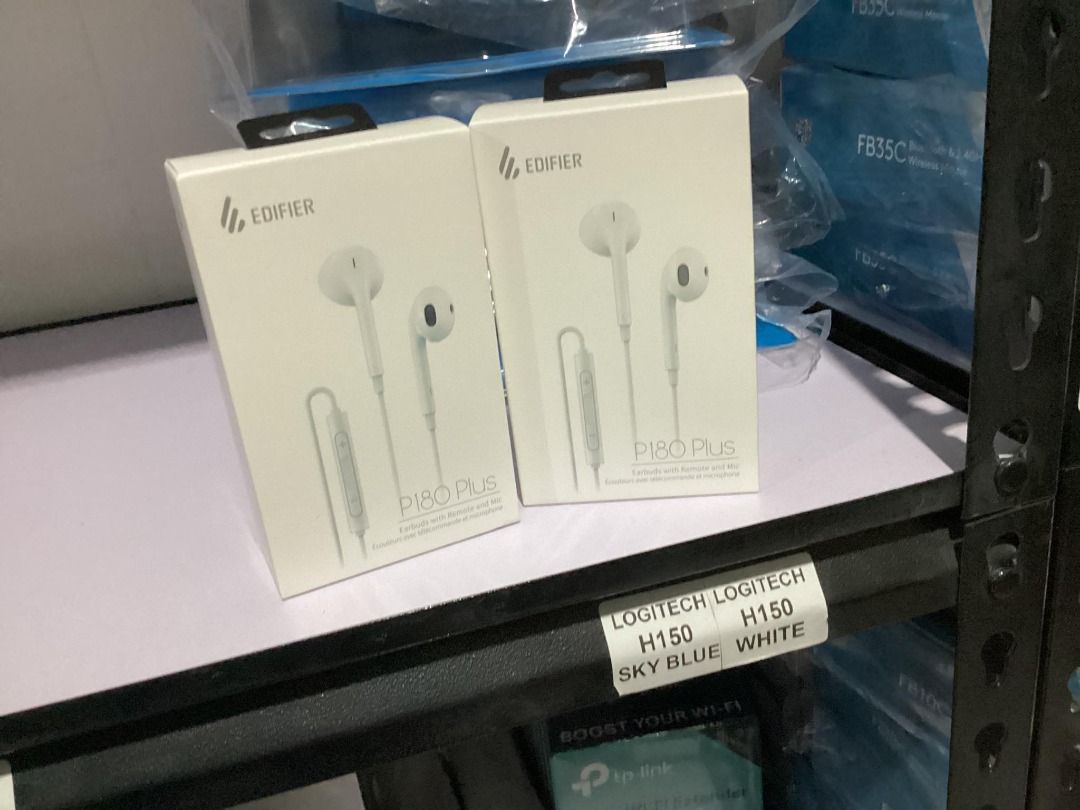 Edifier P180 Plus Earbuds with Remote and Mic White, Audio, Earphones ...