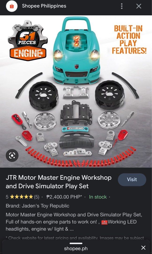 Engine Mechanic playset, Hobbies & Toys, Toys & Games on Carousell
