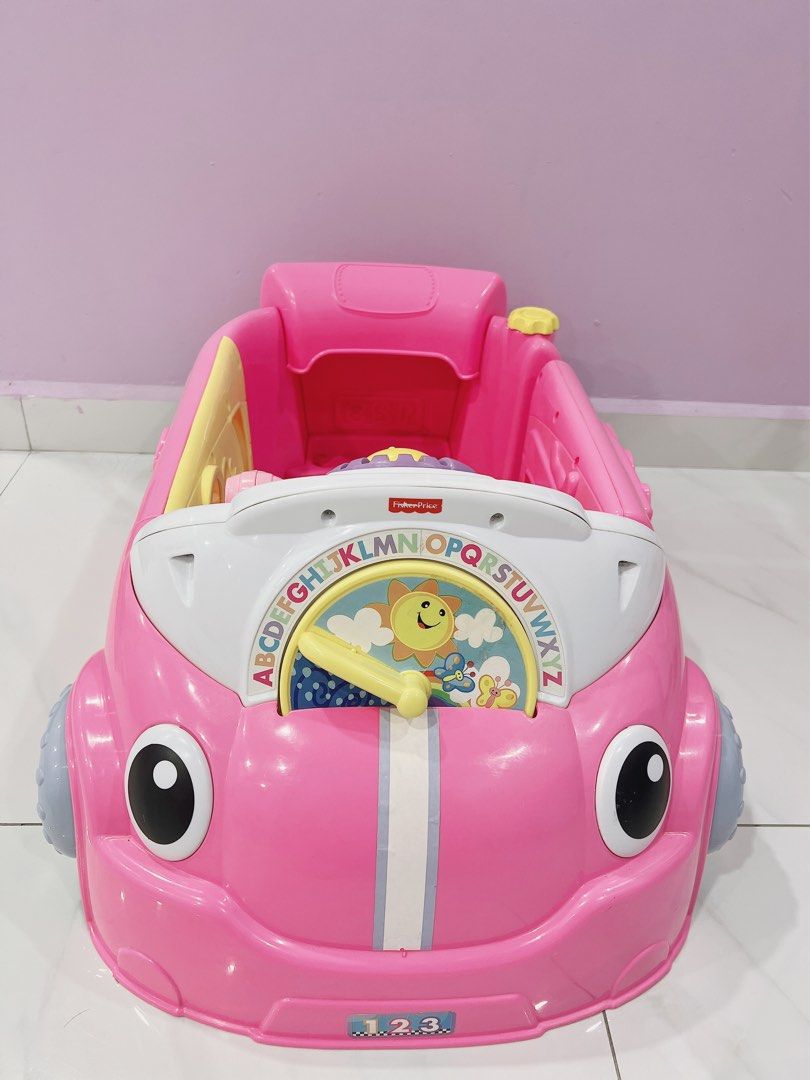 Fisher Price DJD10 Laugh Learn Crawl Around Car Pink Babies