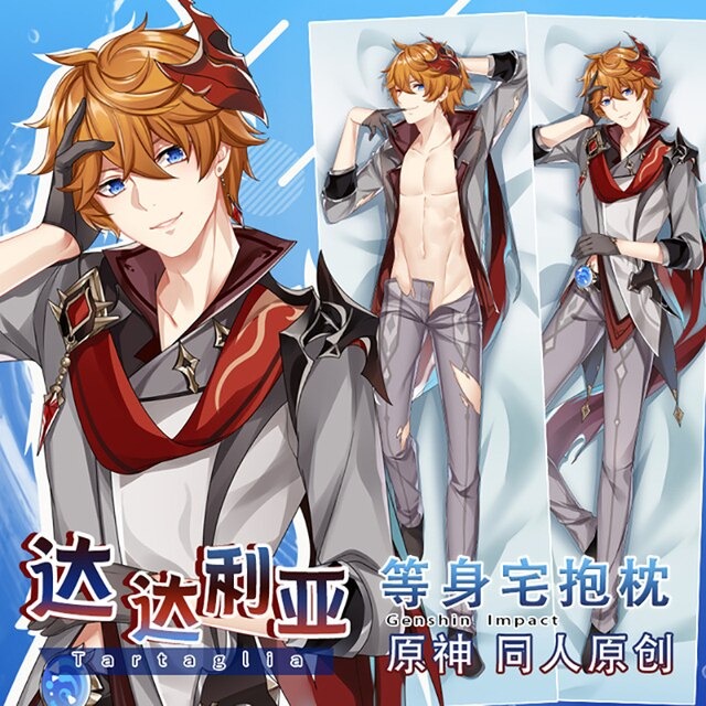 Genshin Impact Childe Tartaglia Dakimakura Body Pillow Cover 150cm