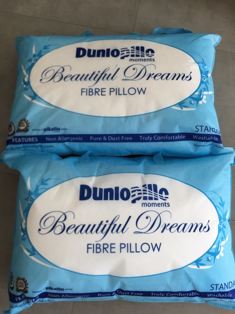 Get 1 free 1 !! Dunlopillo fibre Pillows, Furniture & Home Living