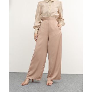 Geulis Brown Wide Pants