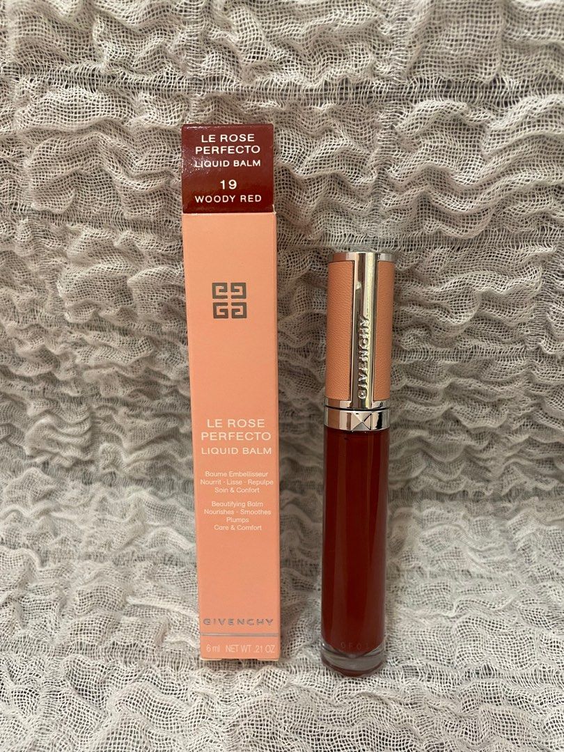 Givenchy Le Rose Perfecto Liquid Balm (Shade 19 Woody Red), Beauty &  Personal Care, Face, Makeup on Carousell
