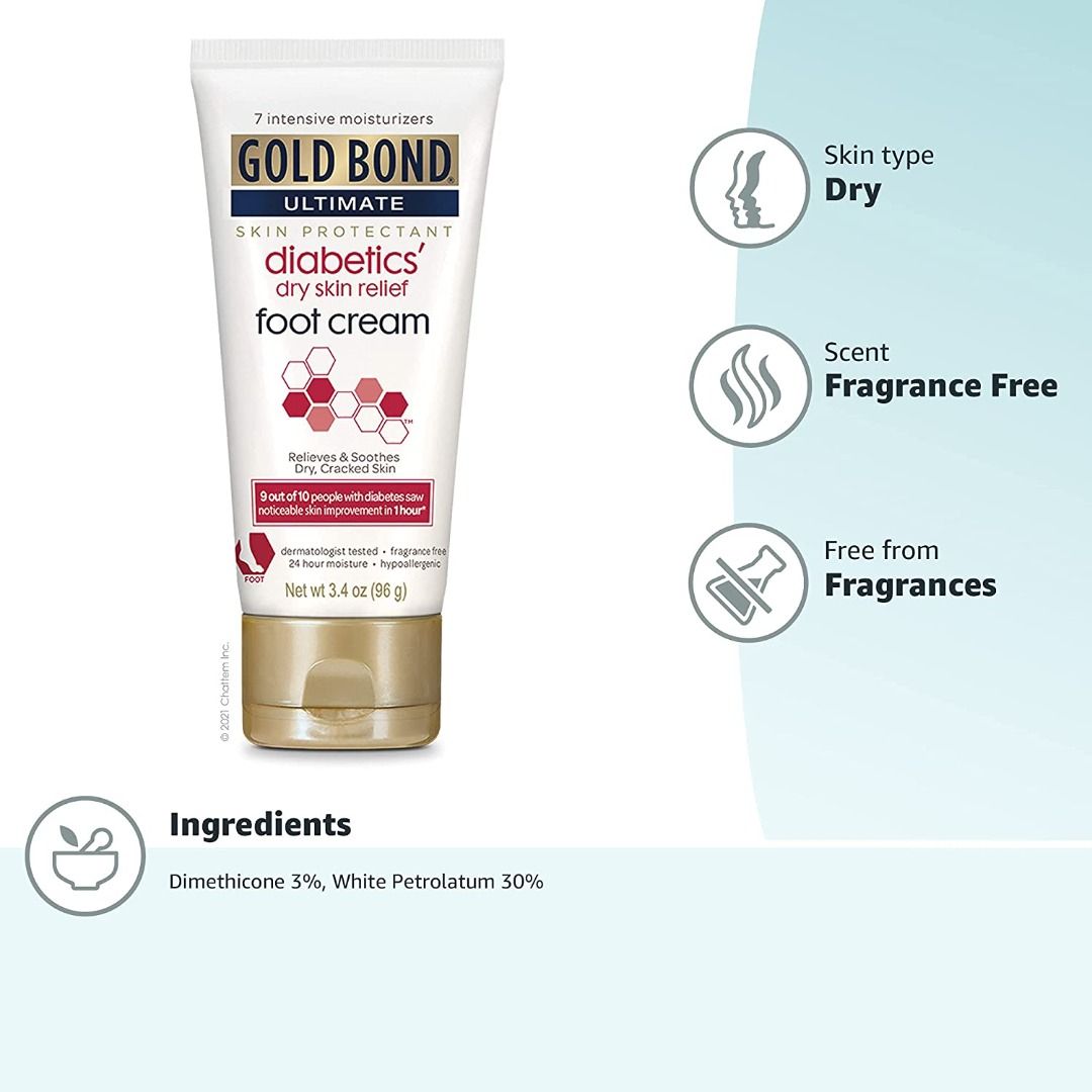 READY STOCK Gold Bond Ultimate Diabetics Dry Skin Relief Foot