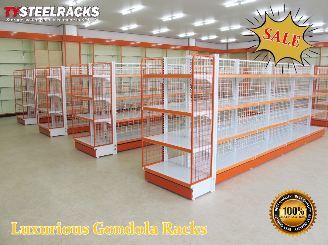 Gondola korean supermarket display racks high quality made in korea ...