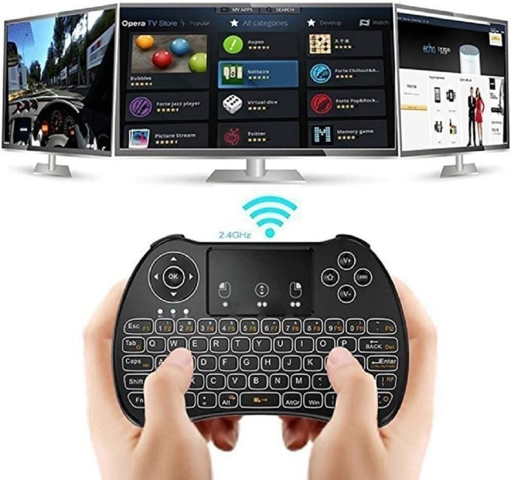 H9 Mini Wireless Keyboard with Touchpad,Fly Mouse and IR Learning TV