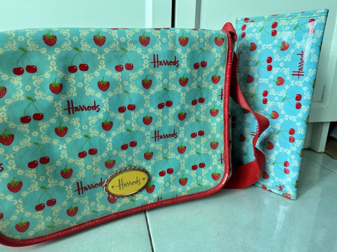 Harrods baby changing bag top
