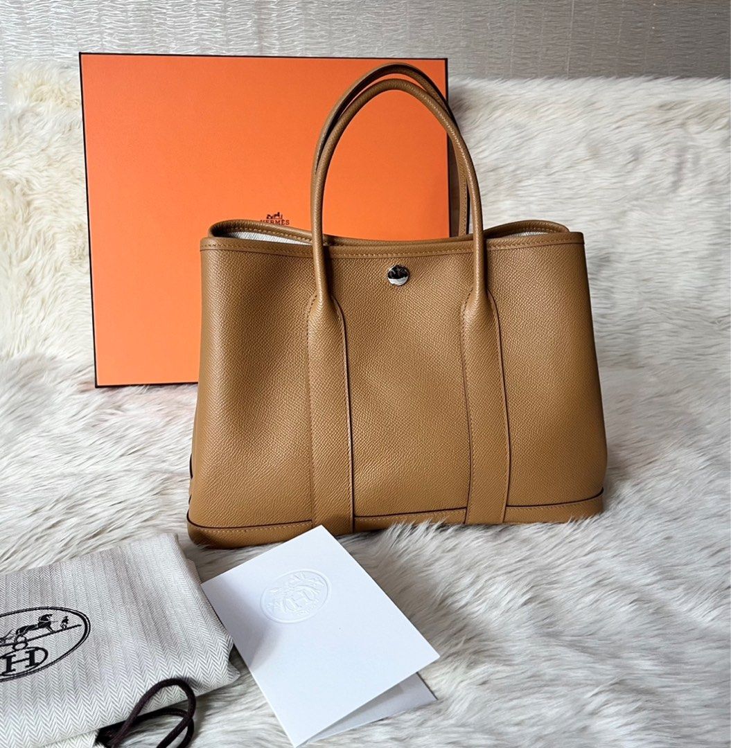 Hermes Garden Party 30 in Gold Color, Luxury, Bags & Wallets on